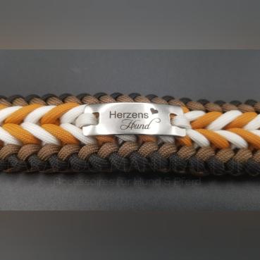 Halsband Bennos Happiness, Modell "Mustard" 